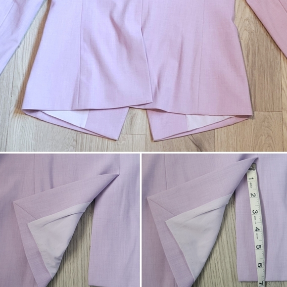 Ann Taylor Lavender Violet Lilac Cutaway Blazer Jacket, Women's 6T - Picture 13 of 16